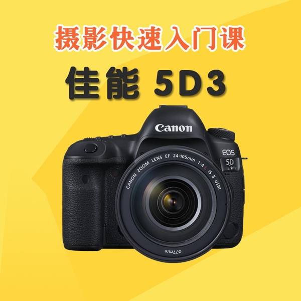 佳能5D3摄影零基础入门 5D3快速上手课程 佳能单反相机5D3摄影教程